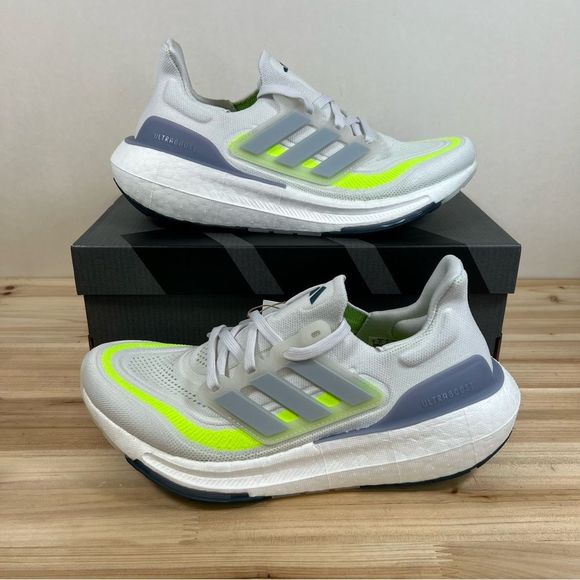 Adidas Shoes - NEW Adidas Ultraboost Light Running Shoes women 8 Cloud white blue Lucid Lemon